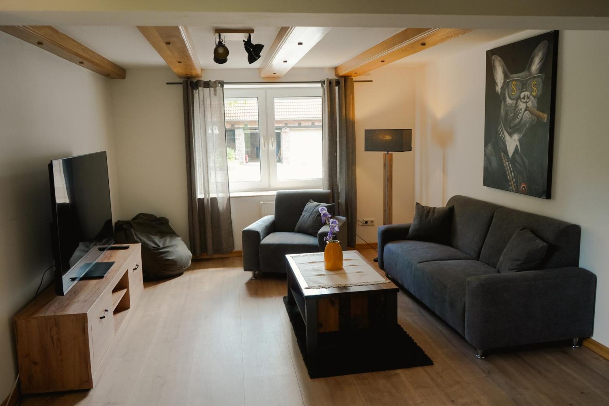 Idyllische Ferienwohnung Im Kalletal エクステリア 写真